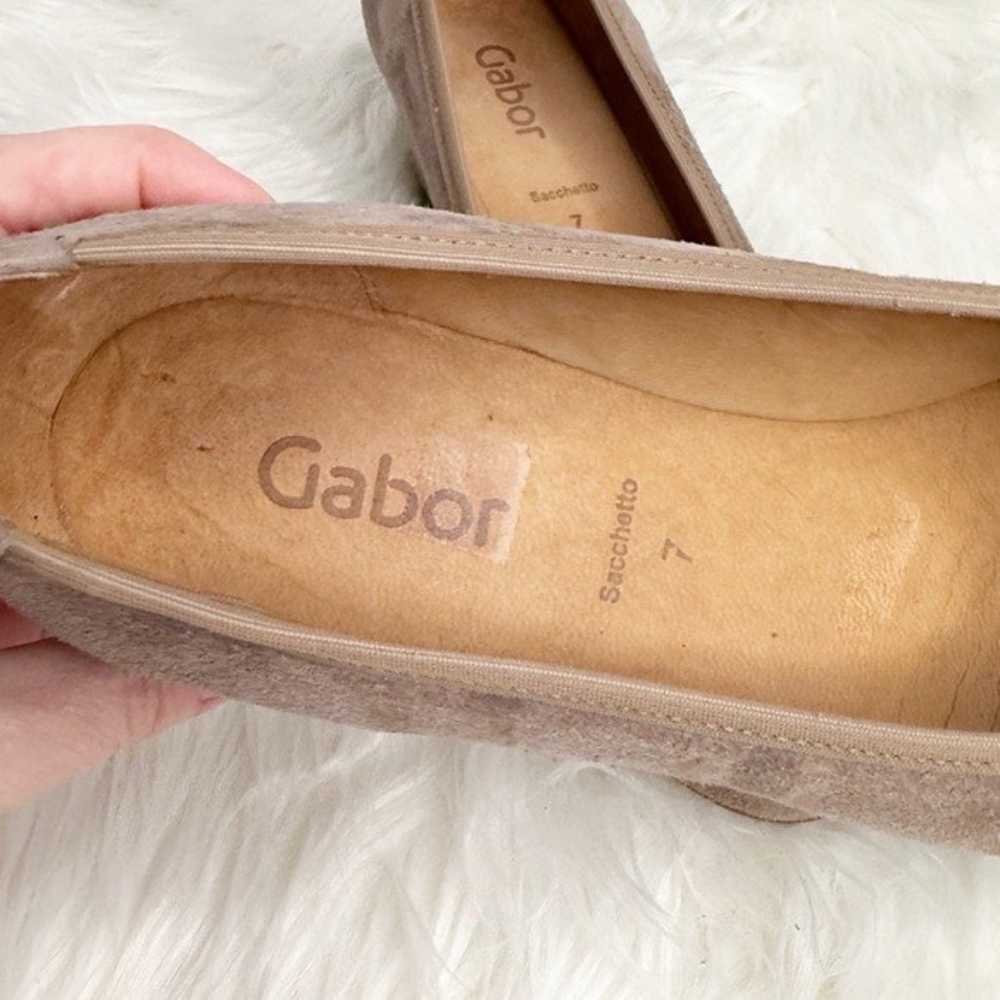 Gabor Sacchetto Hidden Wedge Suede Taupe Pumps Sz… - image 4