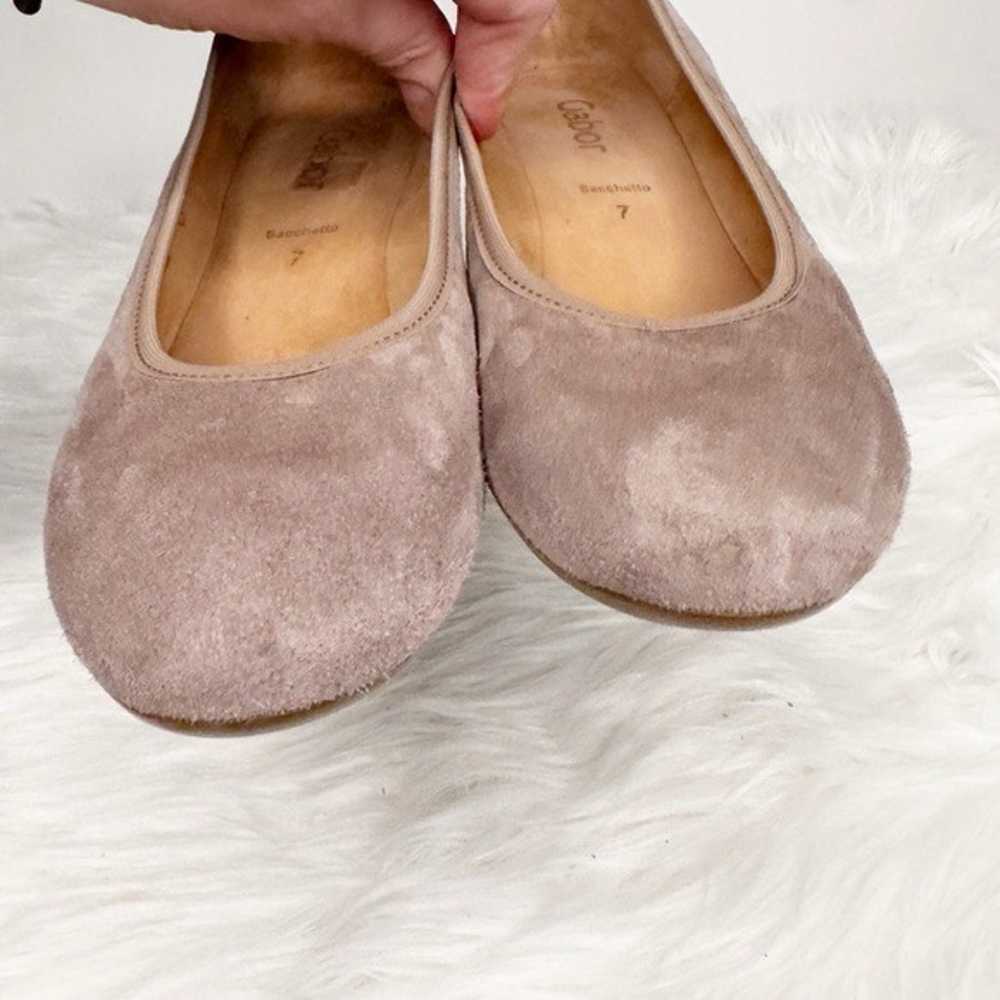 Gabor Sacchetto Hidden Wedge Suede Taupe Pumps Sz… - image 9