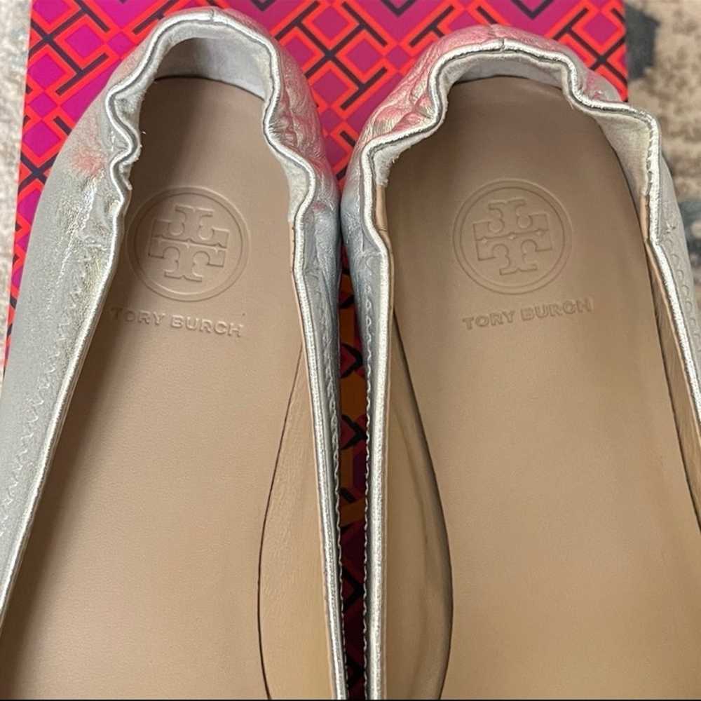 Silver Tory Burch flats size 8 - image 10