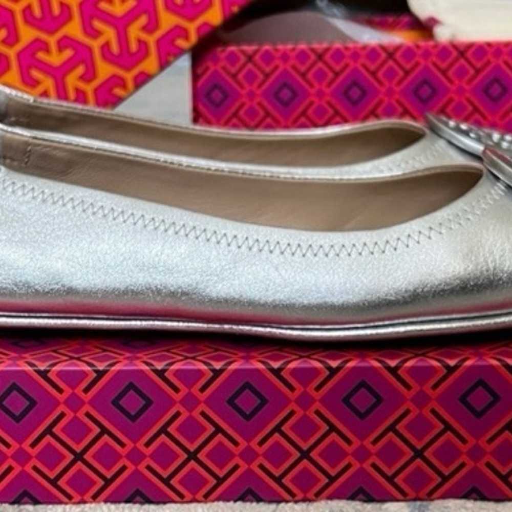 Silver Tory Burch flats size 8 - image 6