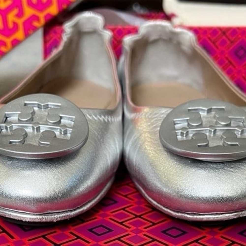 Silver Tory Burch flats size 8 - image 7