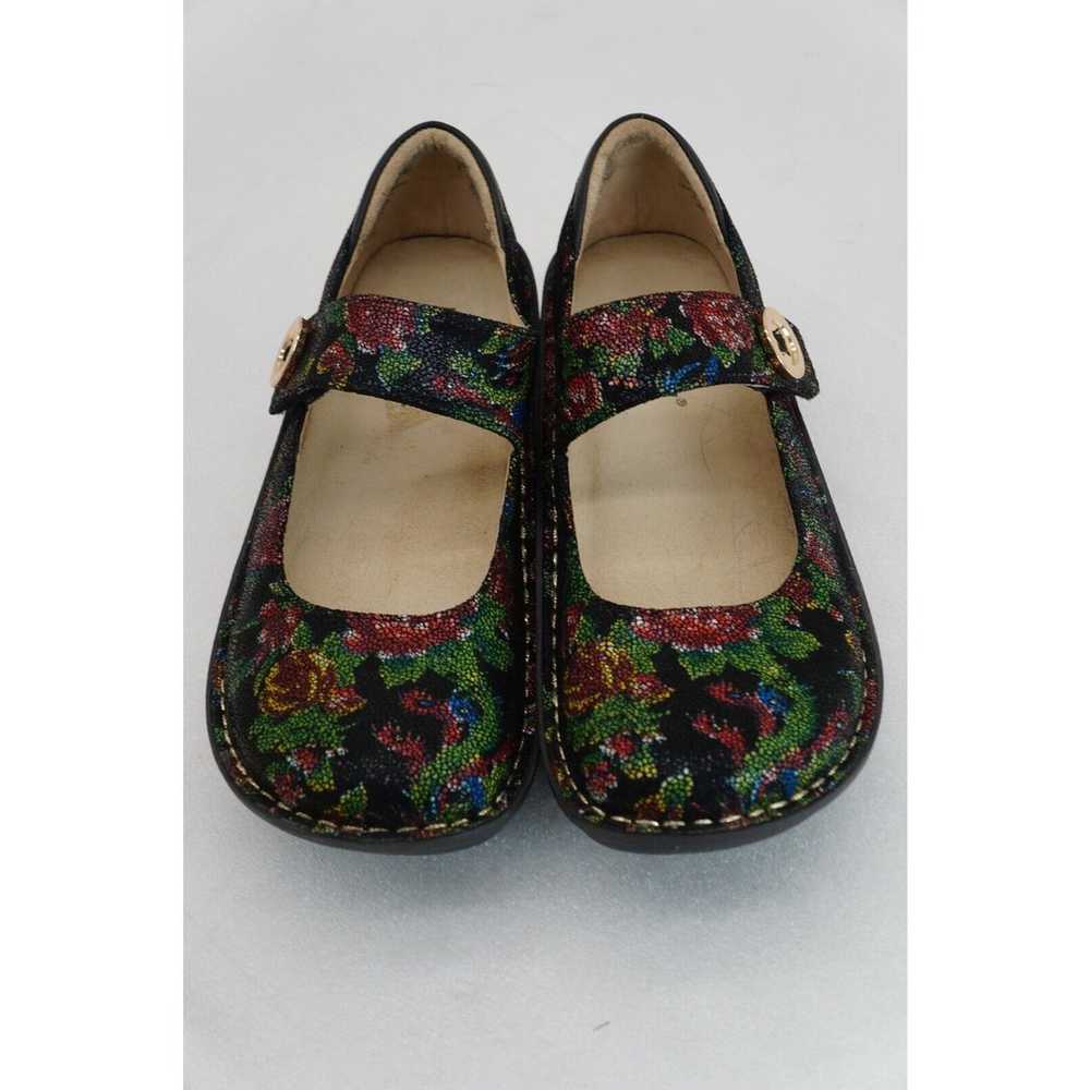 Alegria Paloma Mary Jane Black Floral Shoes Women… - image 3