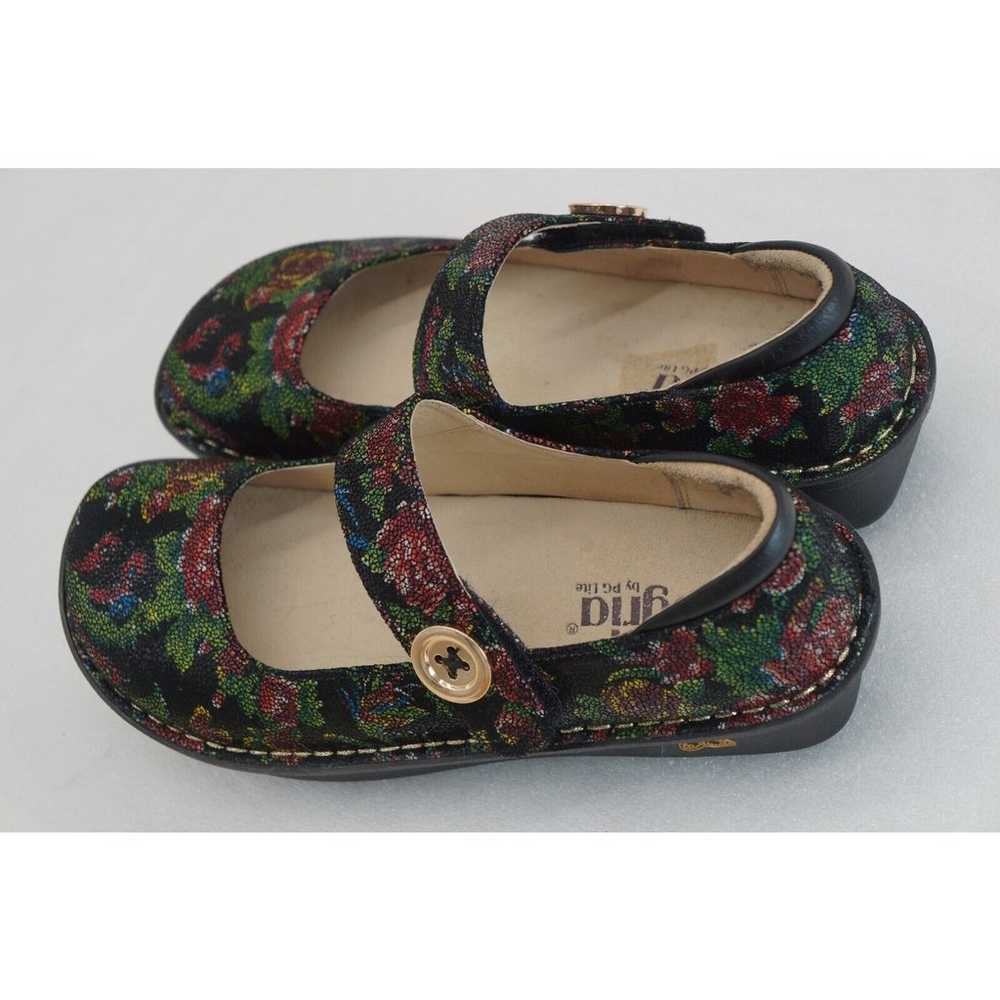 Alegria Paloma Mary Jane Black Floral Shoes Women… - image 5