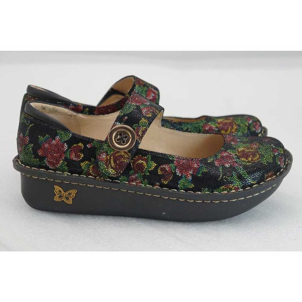 Alegria Paloma Mary Jane Black Floral Shoes Women… - image 7