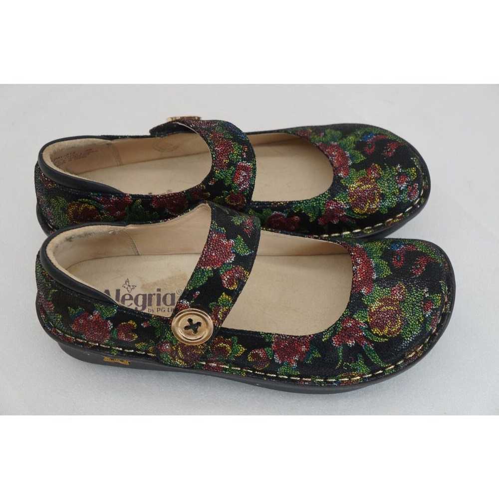 Alegria Paloma Mary Jane Black Floral Shoes Women… - image 8