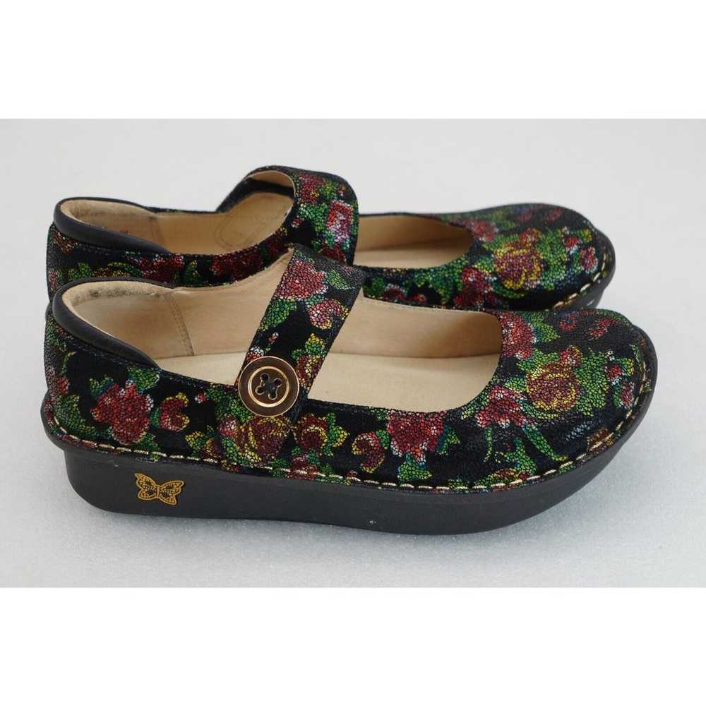 Alegria Paloma Mary Jane Black Floral Shoes Women… - image 9