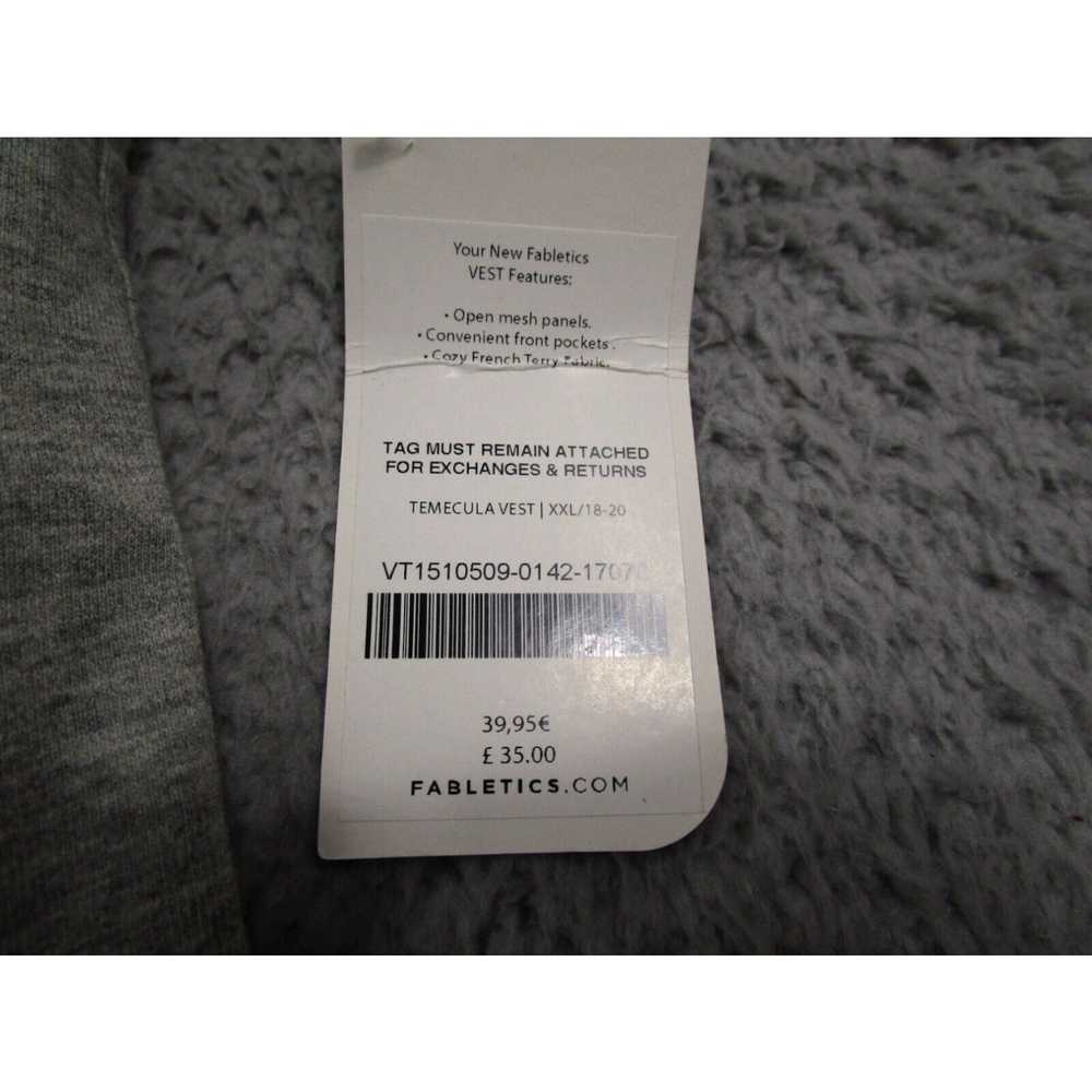 Fabletics Fabletics Vest Womens XXL Gray Sleevele… - image 3