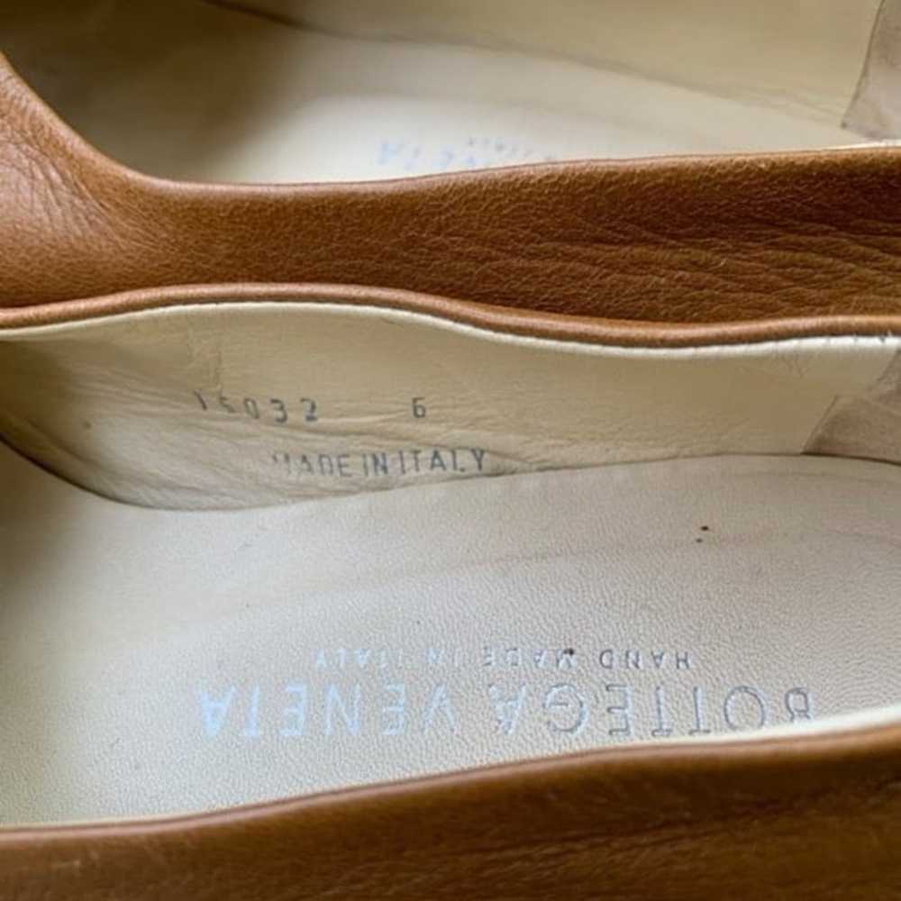 Bottega Veneta leather nude tan ballerina ballet … - image 5