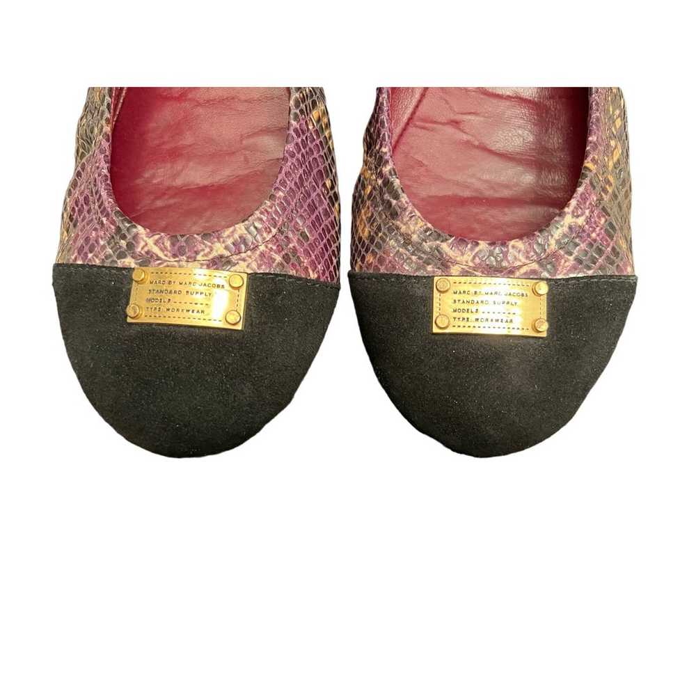 Marc by Marc Jacobs Flats size 10 Purple Snake Sk… - image 2