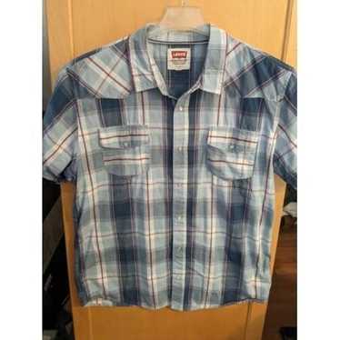 Vintage Levi's Button Up Shirt  XL SHORT Sleeve  … - image 1