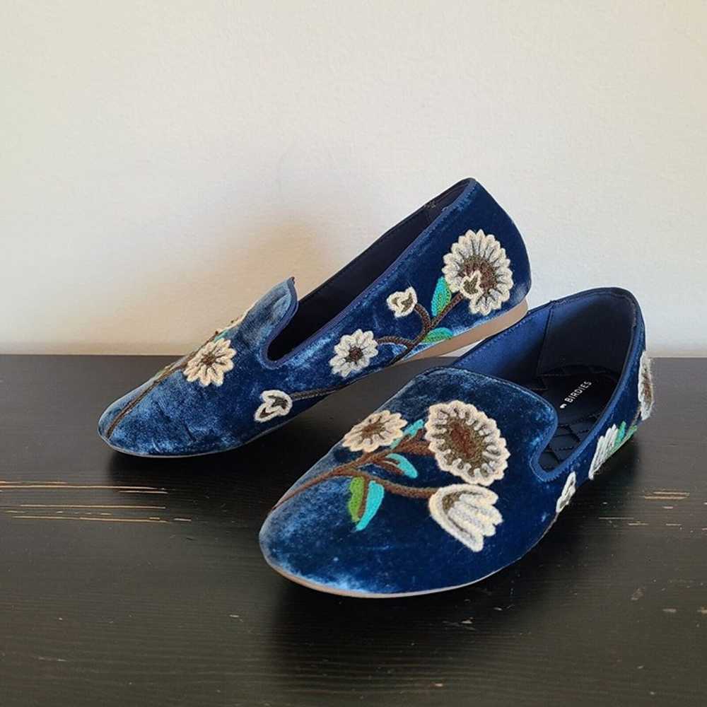 Birdies The Starling Blue Flats Size 7.5 Velvet O… - image 10