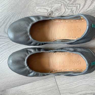 Tieks Metallic Pewter Flats