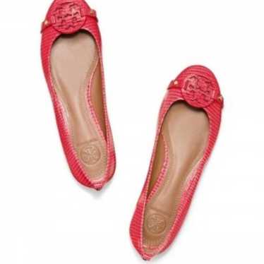 Tory Burch Mini Miller Snakeskin Flats