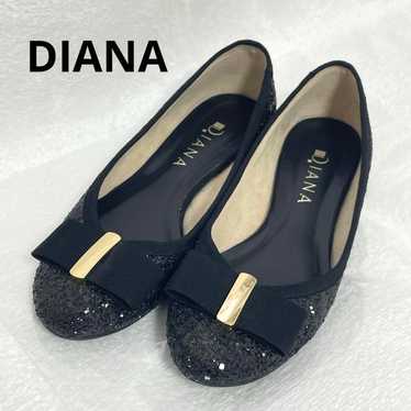 Brand new DIANA Glitter Ribbon Flat Pumps in 24cm… - image 1