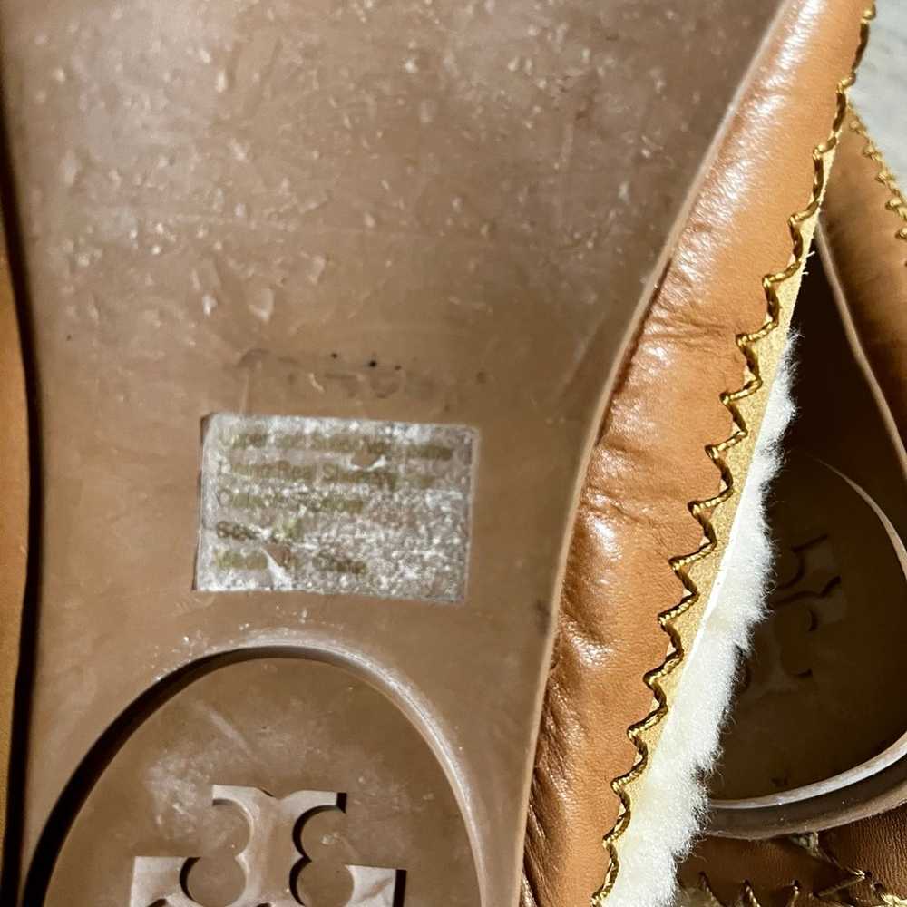 Tory Burch split suede and vegan leather slippers… - image 11