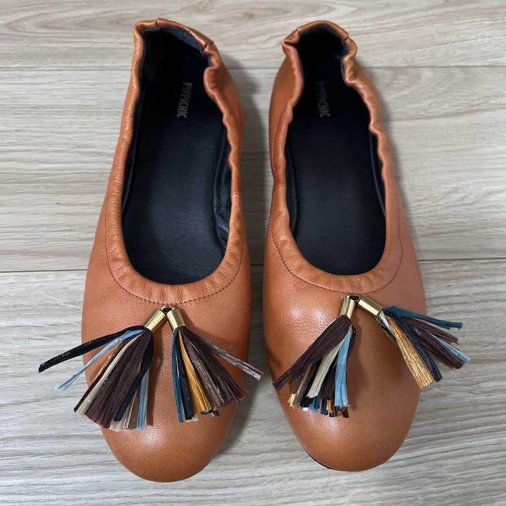 Great condition! PIPPICHIC Fringe Flat Shoes size… - image 1