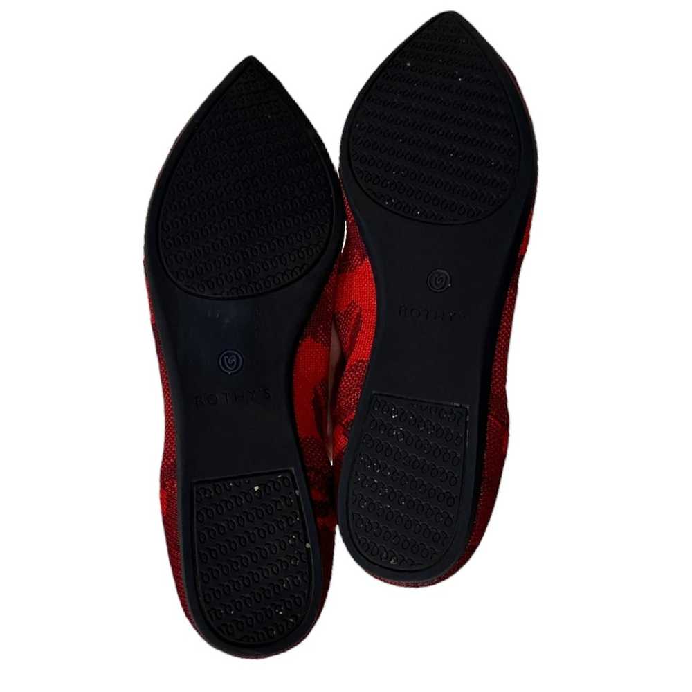 Rothy's The Point Red Camo Pointed Toe Flats - image 10