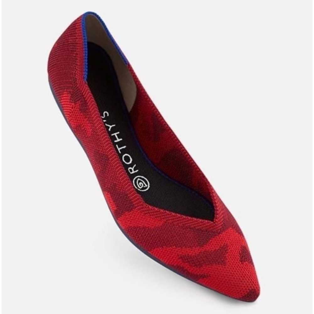 Rothy's The Point Red Camo Pointed Toe Flats - image 2