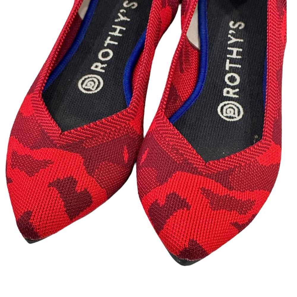 Rothy's The Point Red Camo Pointed Toe Flats - image 3