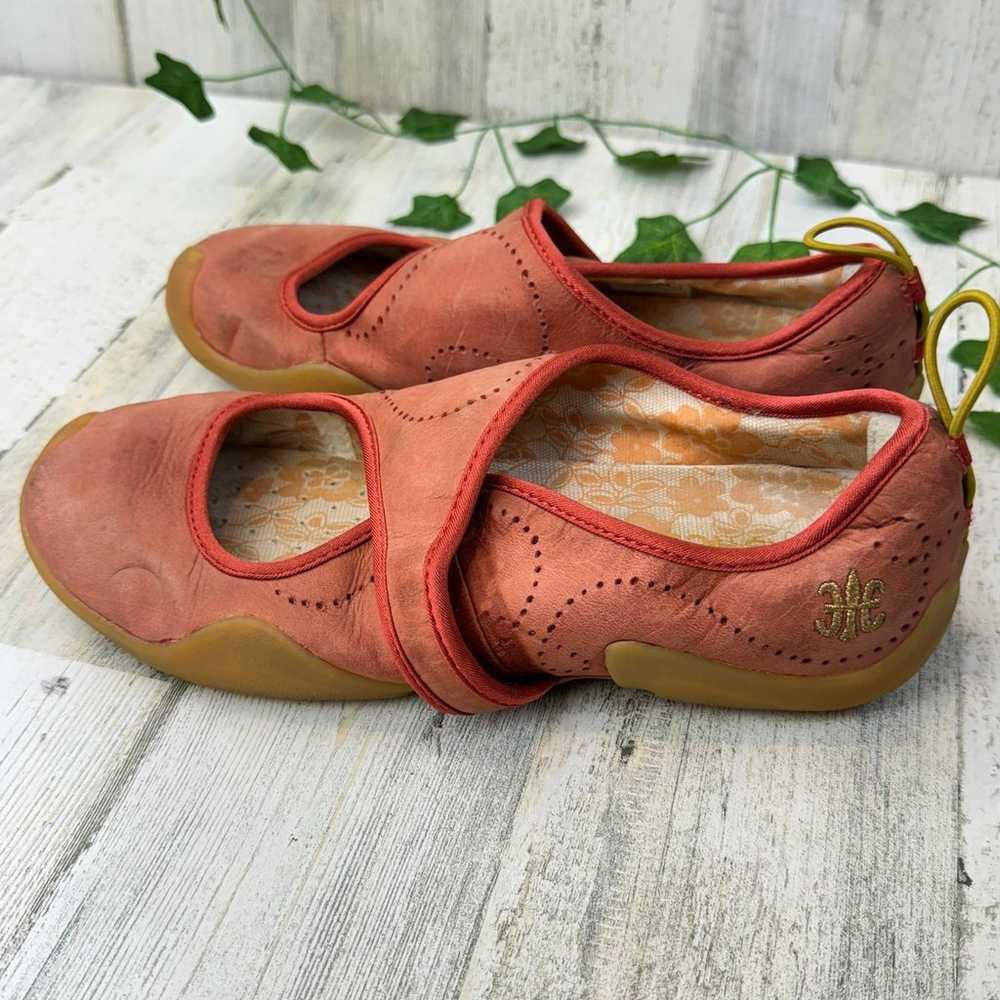 MARY JANE ROYAL ELASTIC RUST ASYMMETRICAL FLATS S… - image 3