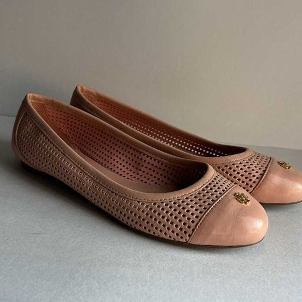 TORY BURCH Pink Taupe Nude Patent Leather Cap Toe… - image 4