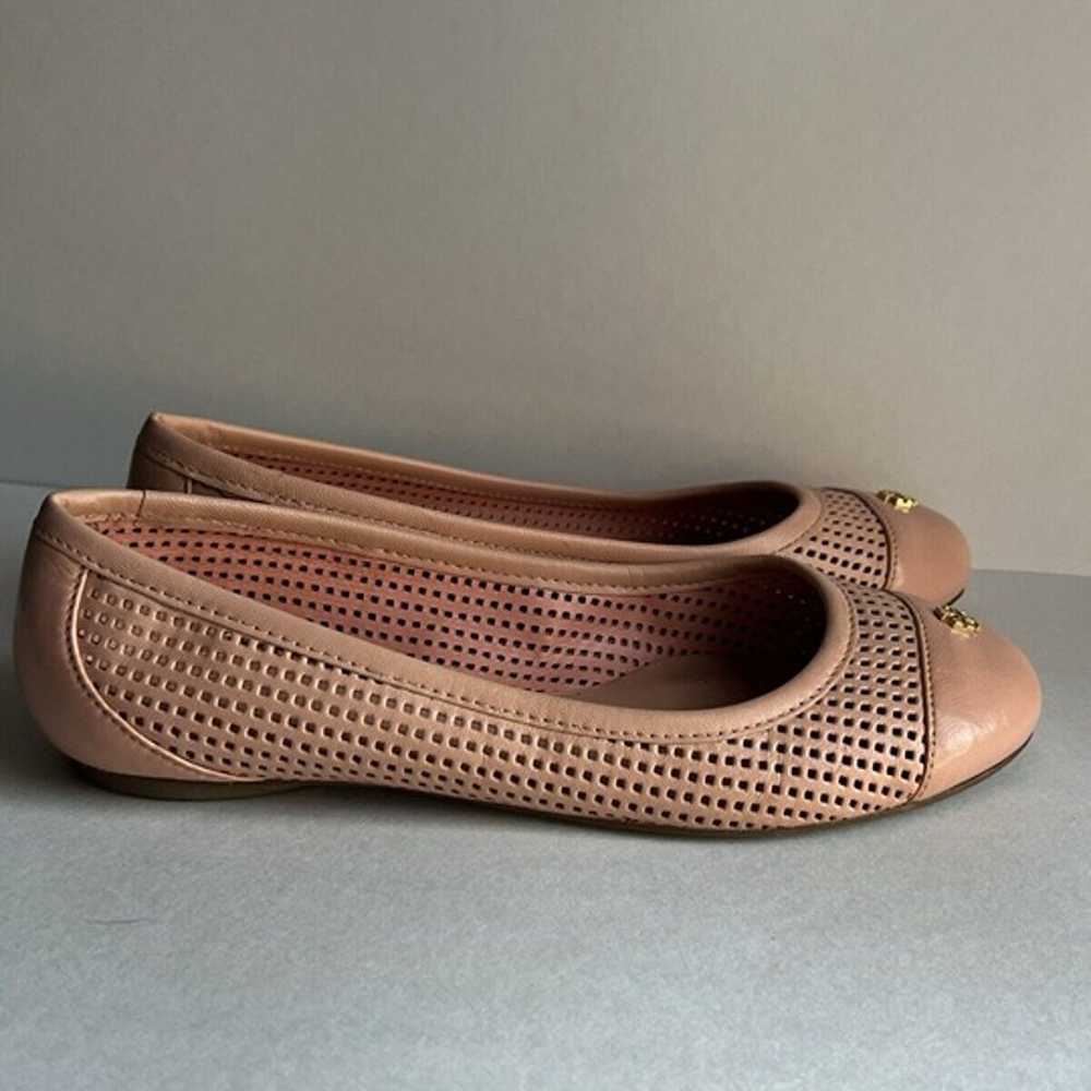 TORY BURCH Pink Taupe Nude Patent Leather Cap Toe… - image 5