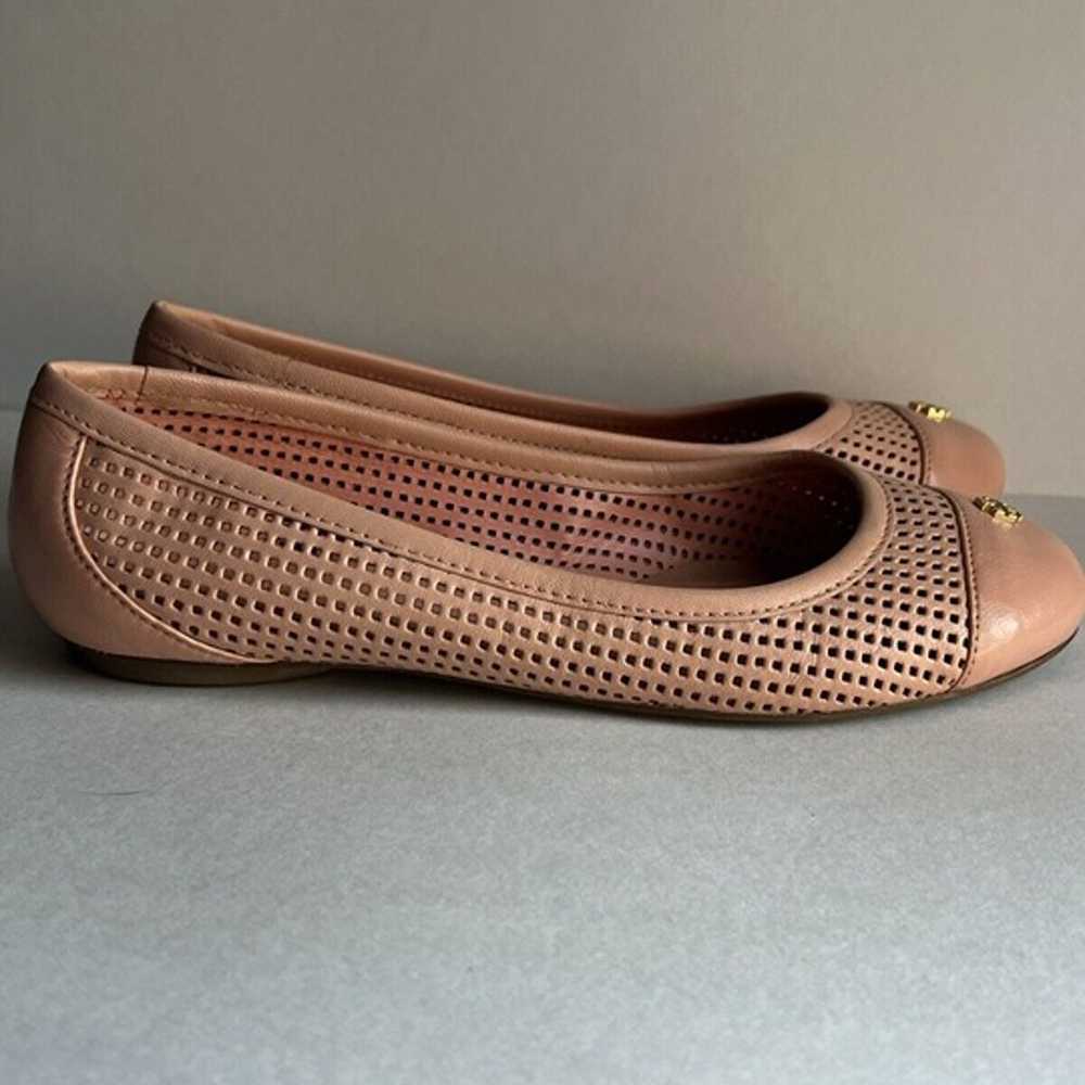 TORY BURCH Pink Taupe Nude Patent Leather Cap Toe… - image 6