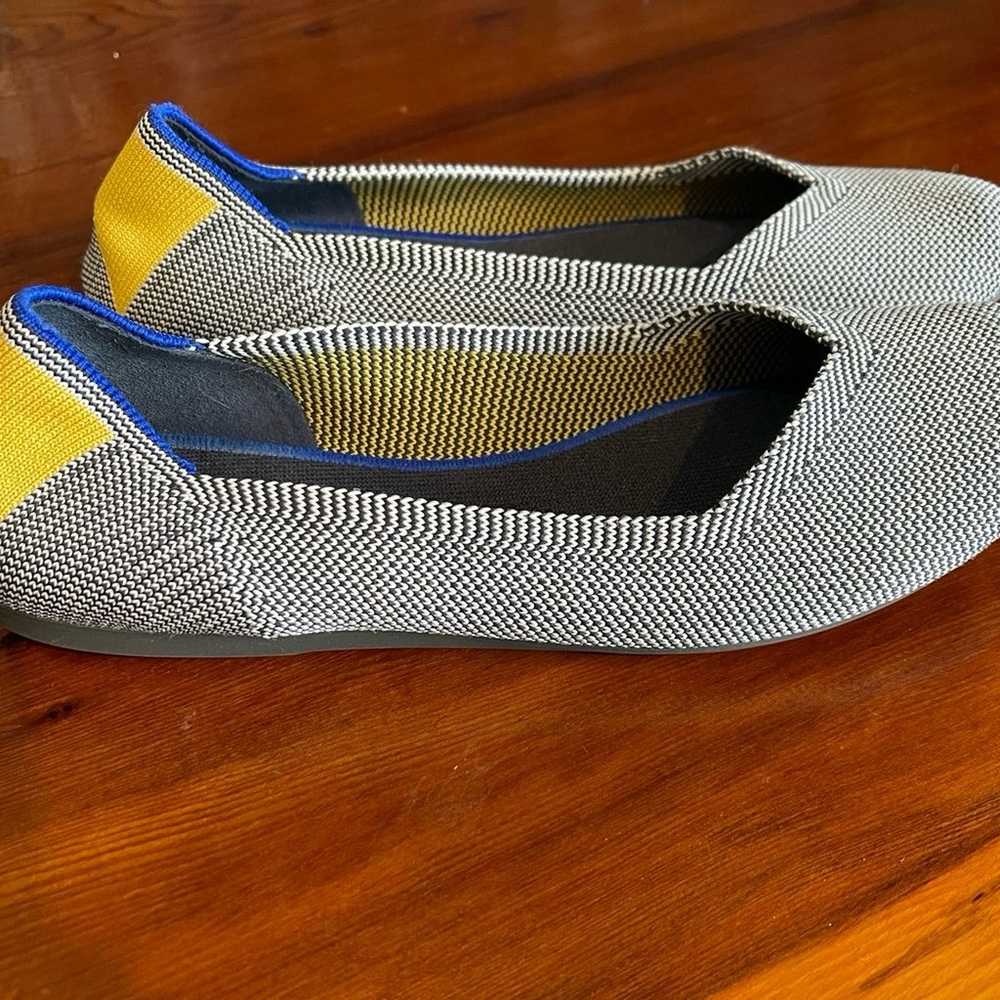 Rothy's size 9 yellow and gray round toe ballet s… - image 2