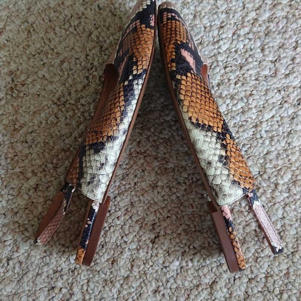 Madewell Margot slingback flat in snake embossed … - image 6