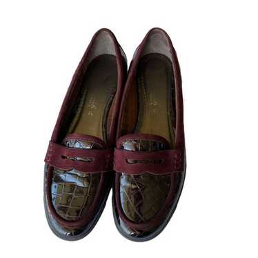 Aquatalia By Marvin K Burgundy Red Croc Embossed … - image 1