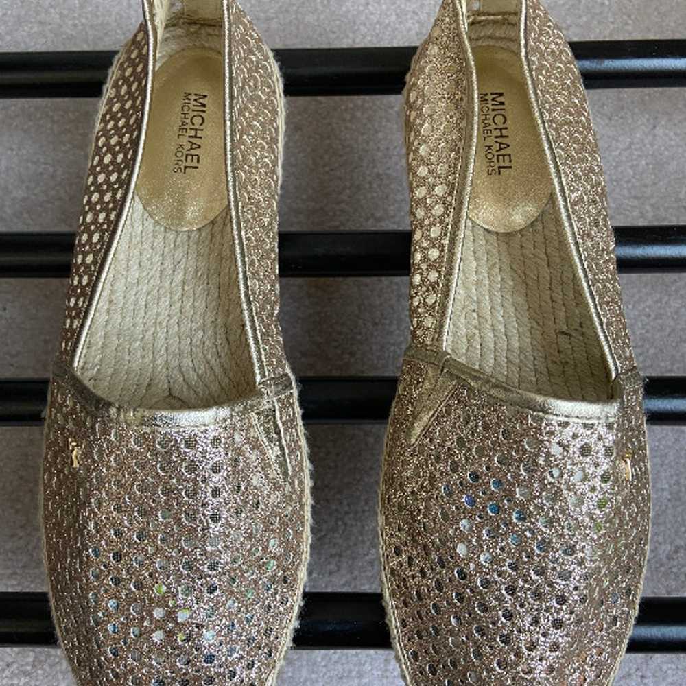 MICHAEL KORS Women Gold Espadrilles NEW - image 2