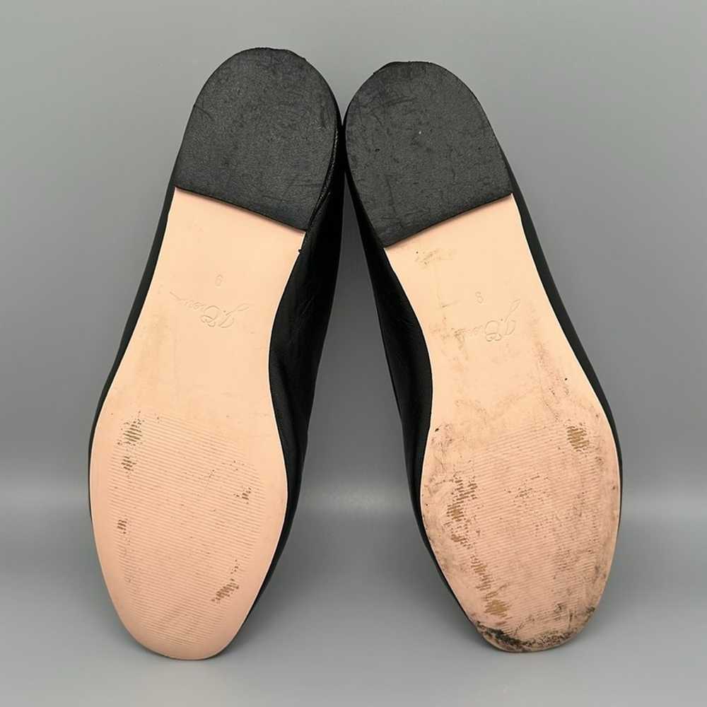 J. Crew Black Leather Ballet Shoes Women's Sz 9 - image 4