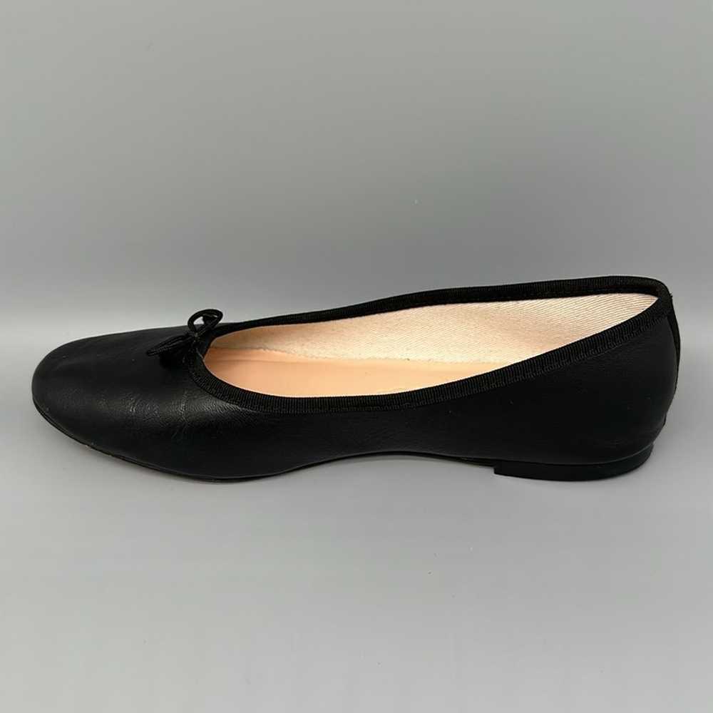 J. Crew Black Leather Ballet Shoes Women's Sz 9 - image 6