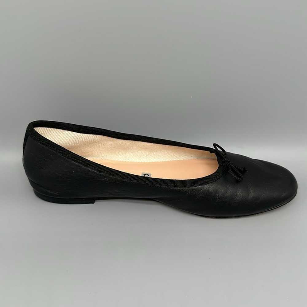 J. Crew Black Leather Ballet Shoes Women's Sz 9 - image 7