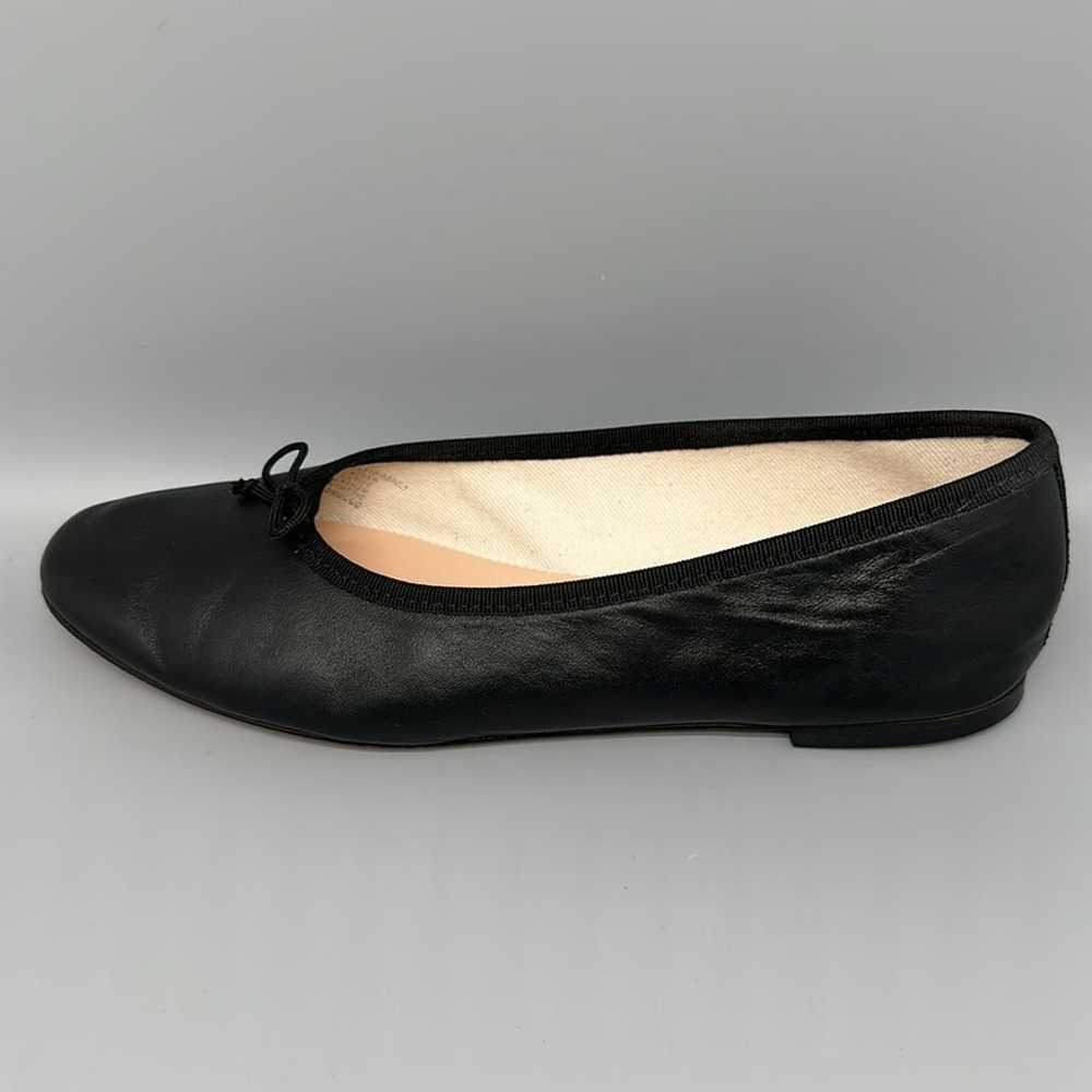 J. Crew Black Leather Ballet Shoes Women's Sz 9 - image 8