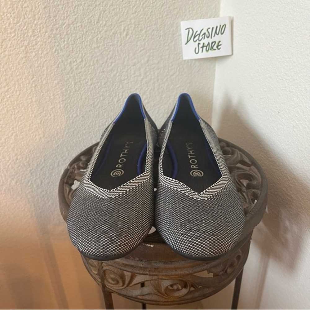 Rothys Slip On Grey / Black Flats - image 2