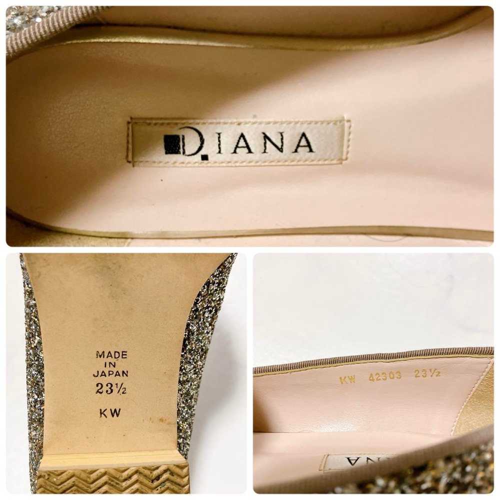 Diana 23.5 Opera Shoes Pumps Glitter Lame Ribbon … - image 12