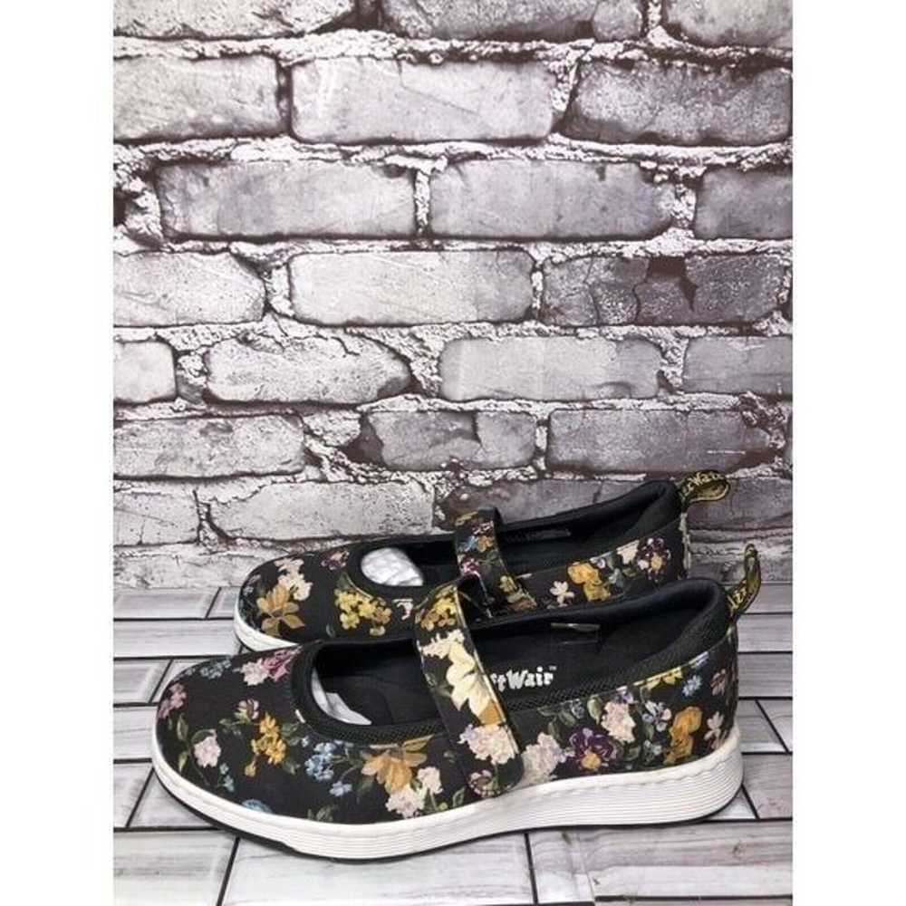 Dr Marten’s Askins Black Fabric Floral MaryJanes … - image 2