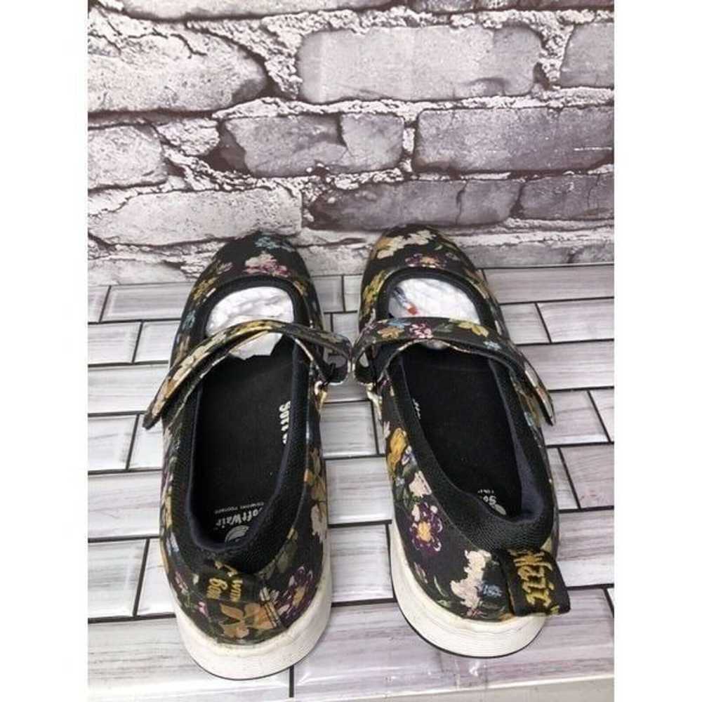 Dr Marten’s Askins Black Fabric Floral MaryJanes … - image 9