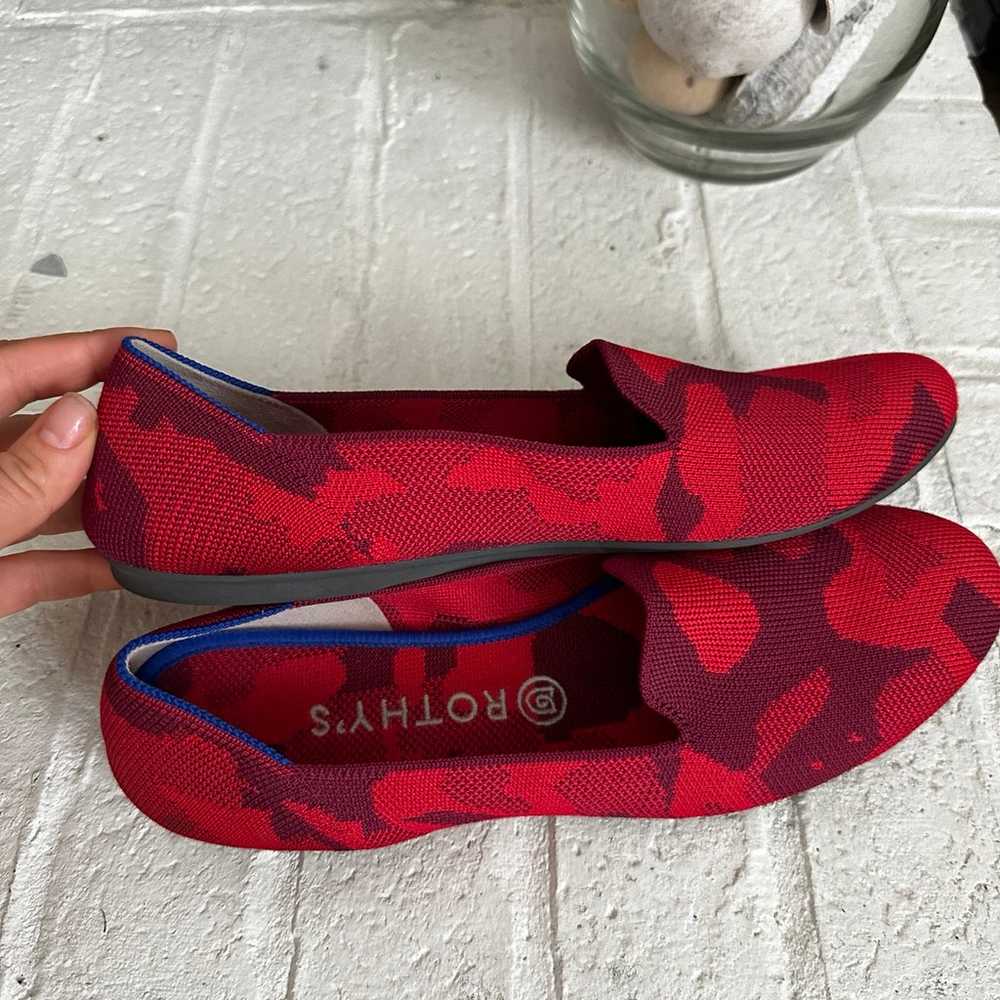 ROTHY'S RED CAMOFLAGE THE LOAFER SIZE 10 - image 10