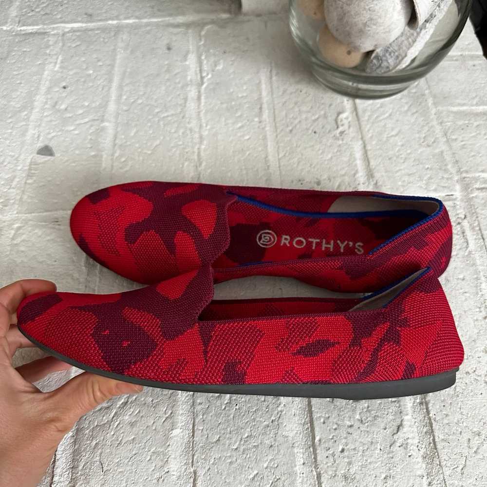 ROTHY'S RED CAMOFLAGE THE LOAFER SIZE 10 - image 11