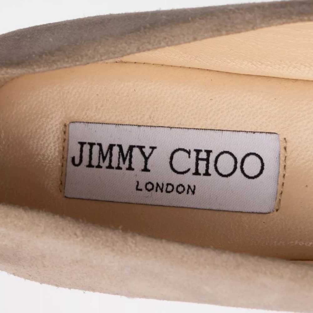 Jimmy Choo Gaze Round Toe Ballet Flats Suede Leat… - image 5