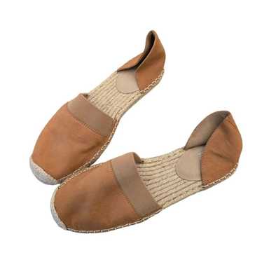 Eileen Fisher 9.5 Nubuck D'Orsay Espadrille Flat T