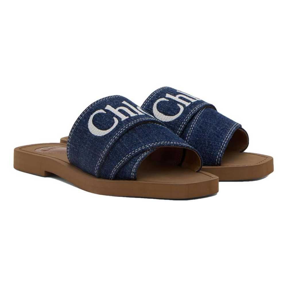 Chloé Woody cloth sandal - image 1