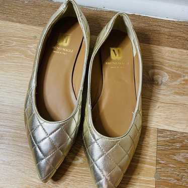 Bruno Magli Bianca Flats Women's Size 38.5 Gold Me