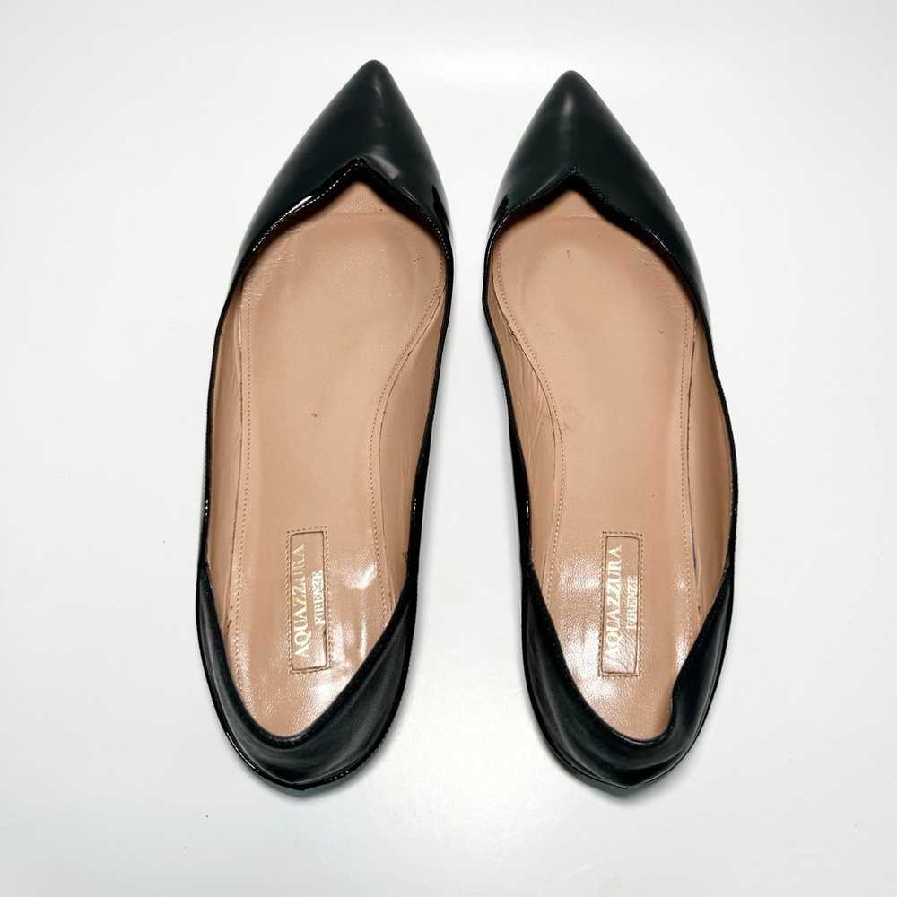 Aquazzura Patent Leather Pointed Toe Flats 9.5 - image 8