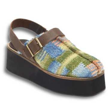 FREE PEOPLE Astrid Platform Slingback In Multi Col