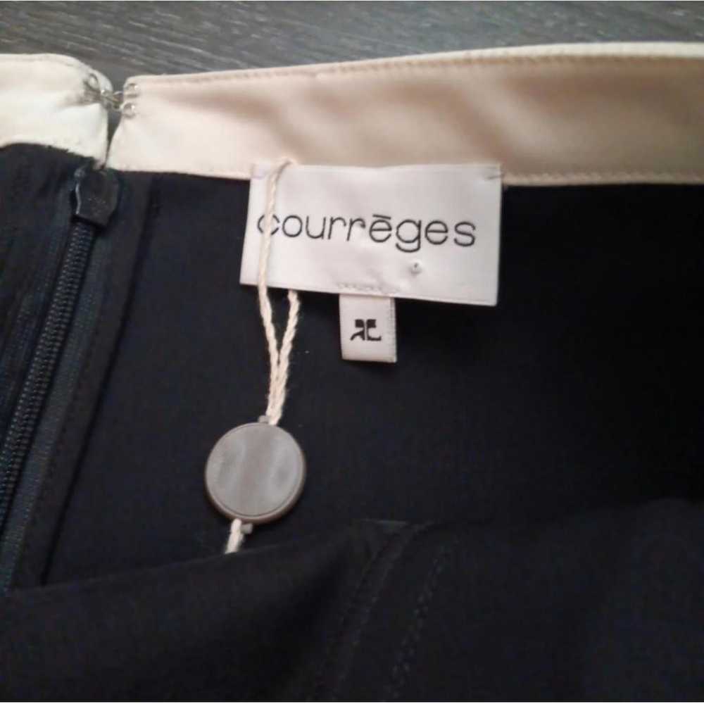 Courrèges Wool mini skirt - image 3