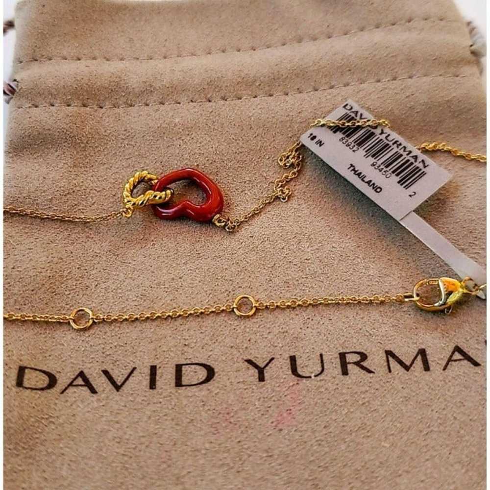 David Yurman Yellow gold necklace - image 6