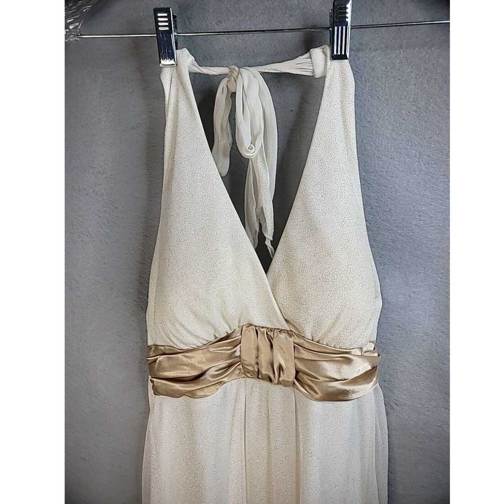 Vintage Speechless Womens S Small Halter Dress Wh… - image 3